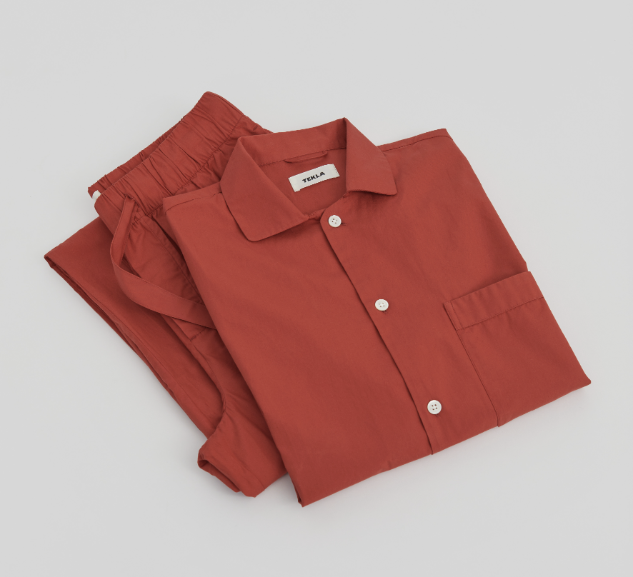 Farfetch BEAT & Tekla Drop Limited Red Sleepwear, Bedding Collab
