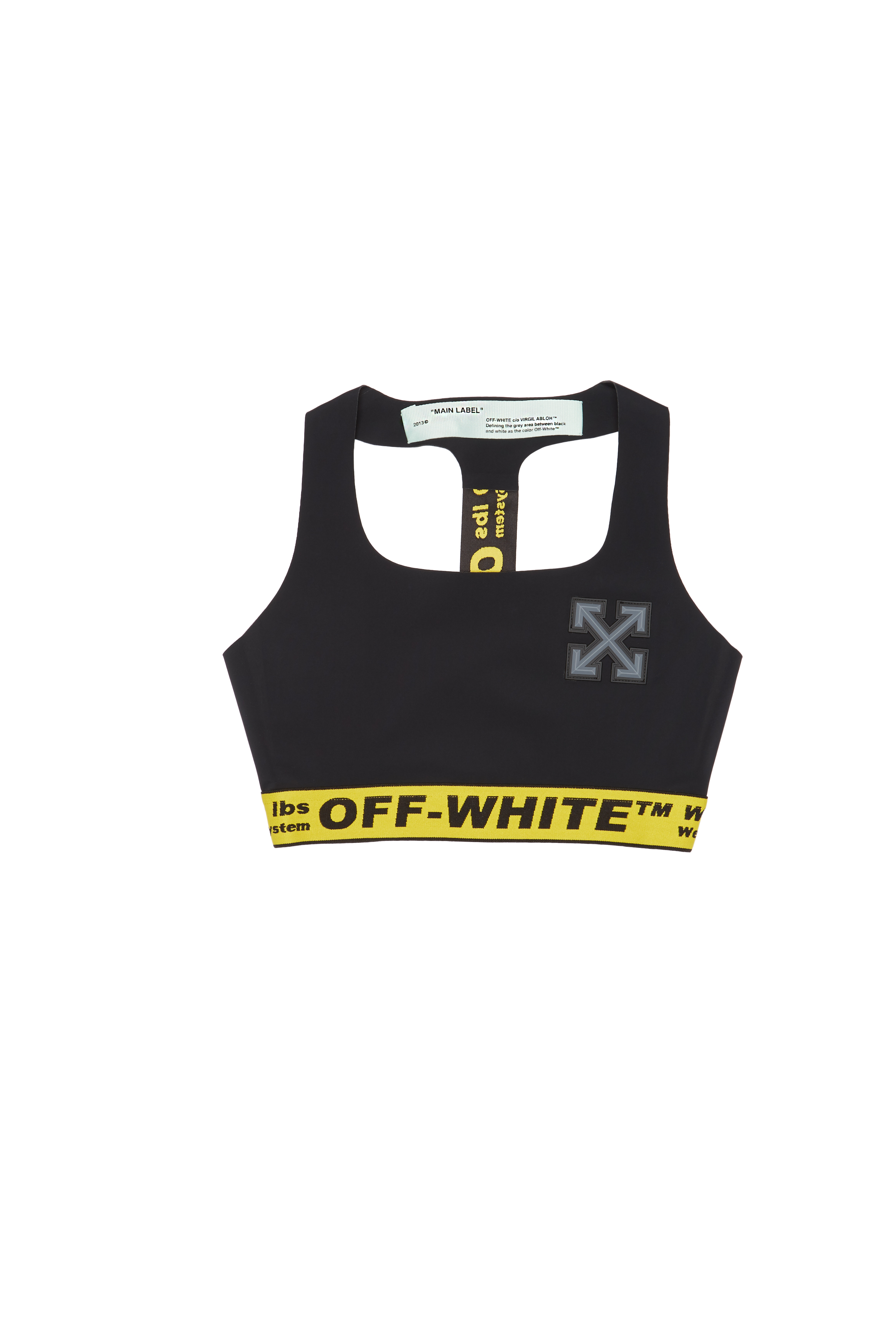 Off-White SSENSE Exclusive Black WORKOUT Jersey Sport Bra