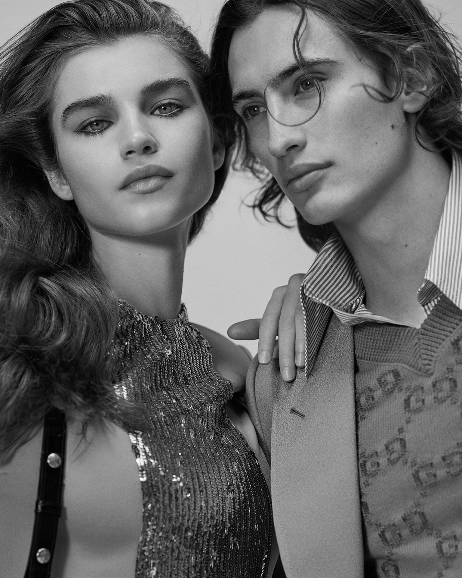  Meghan and James in Gucci. On eyes (Meghan) L'Oréal Paris Bambi Mascara