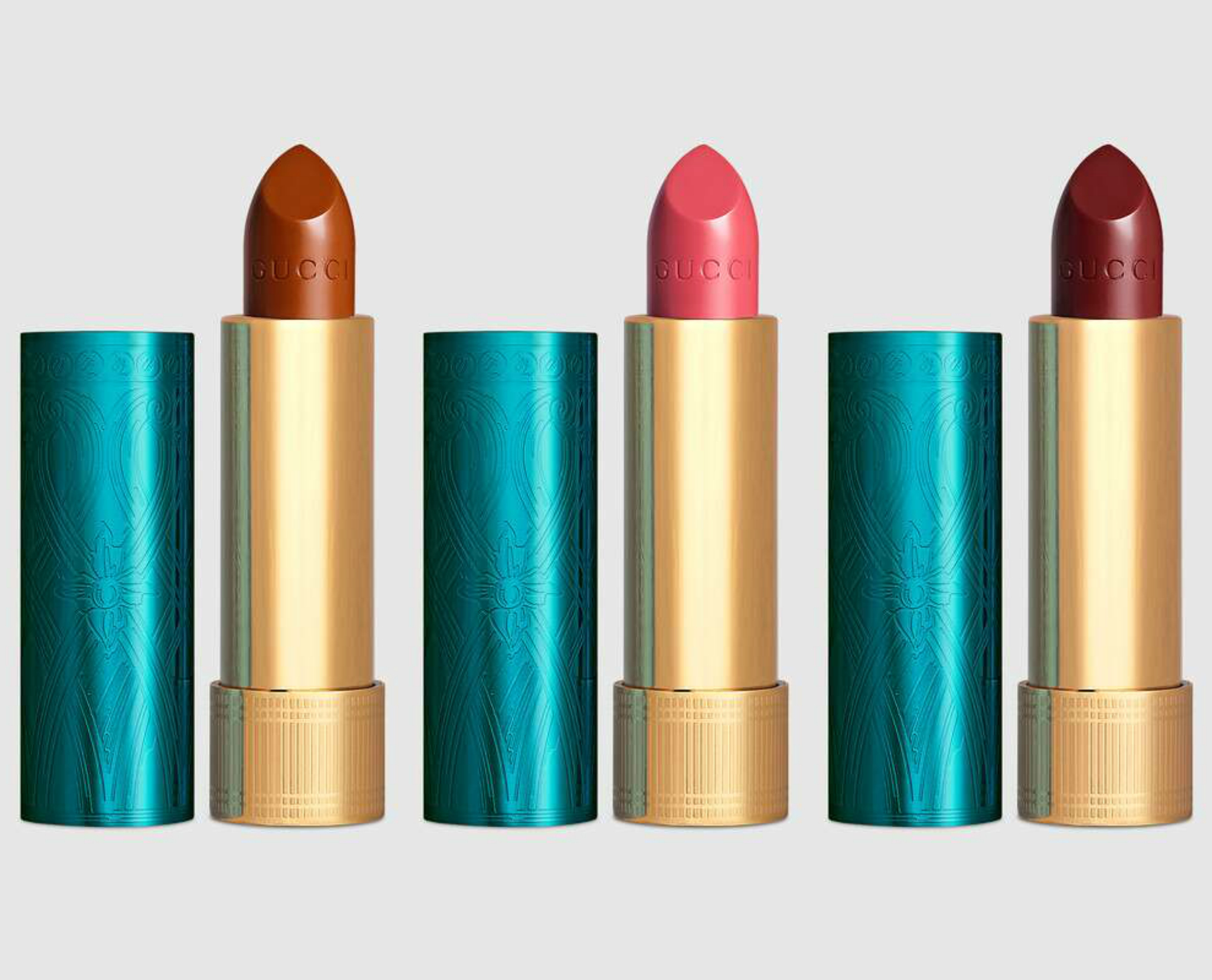 Strålende Rådne afbrudt Gucci Beauty Adds Three Limited Edition Shades to Rouge à Lèvres Satin  Lipsticks - V Magazine