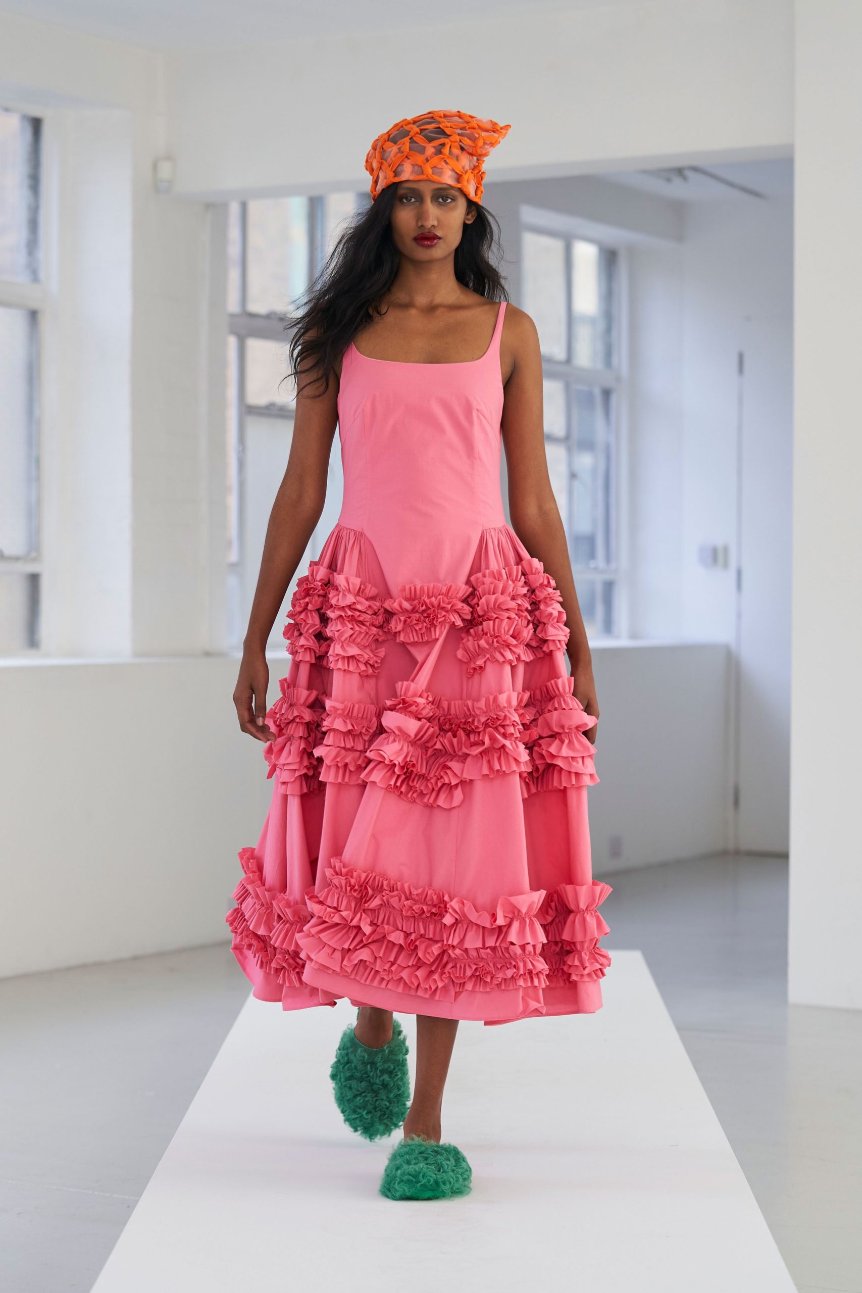 molly goddard dress pink