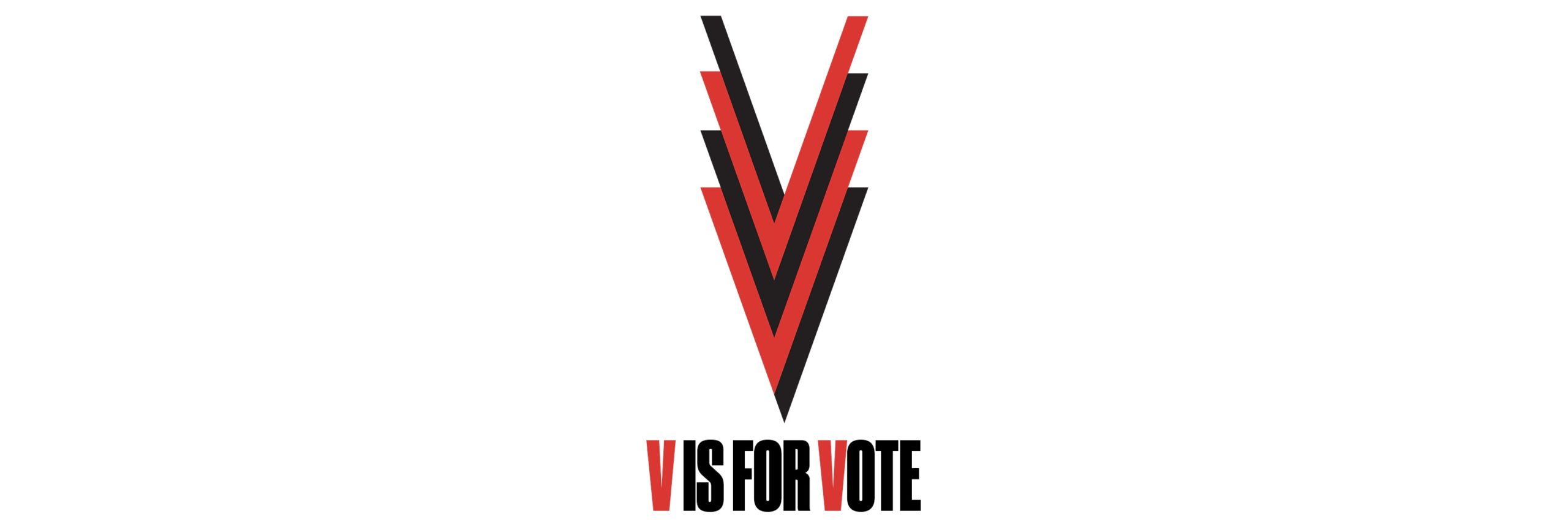 V is for Vote header banner