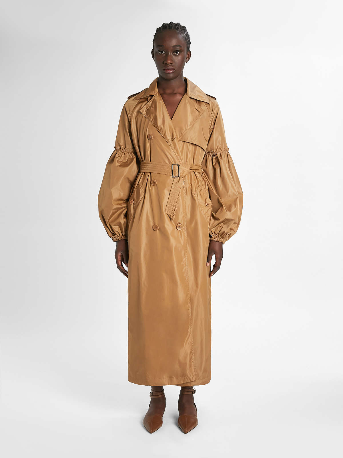 SABRINA  Long belted trench coat – Point Zero USA