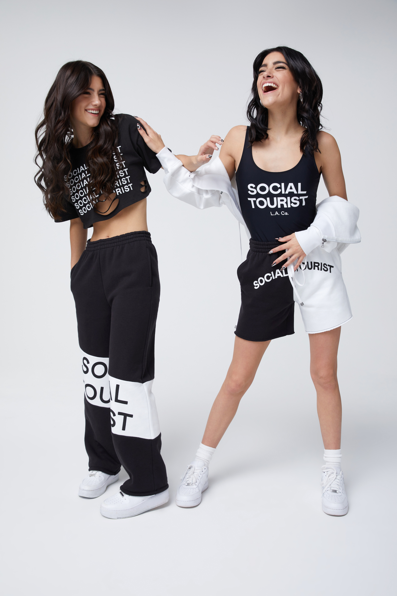Charli and Dixie D’Amelio Launch Social Tourist Athleisure Line - V