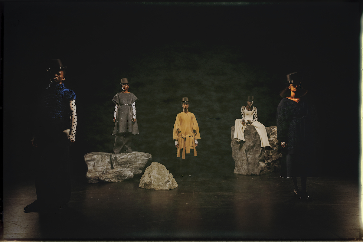  Models wearing LECAVALIER in 'Passage'. Photos Courtesy of International Woolmark Prize.