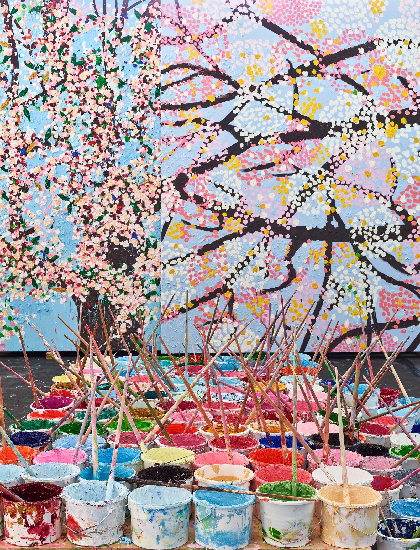 DAMIEN HIRSTCHERRY BLOSSOMSダミアン・ハースト 桜の+