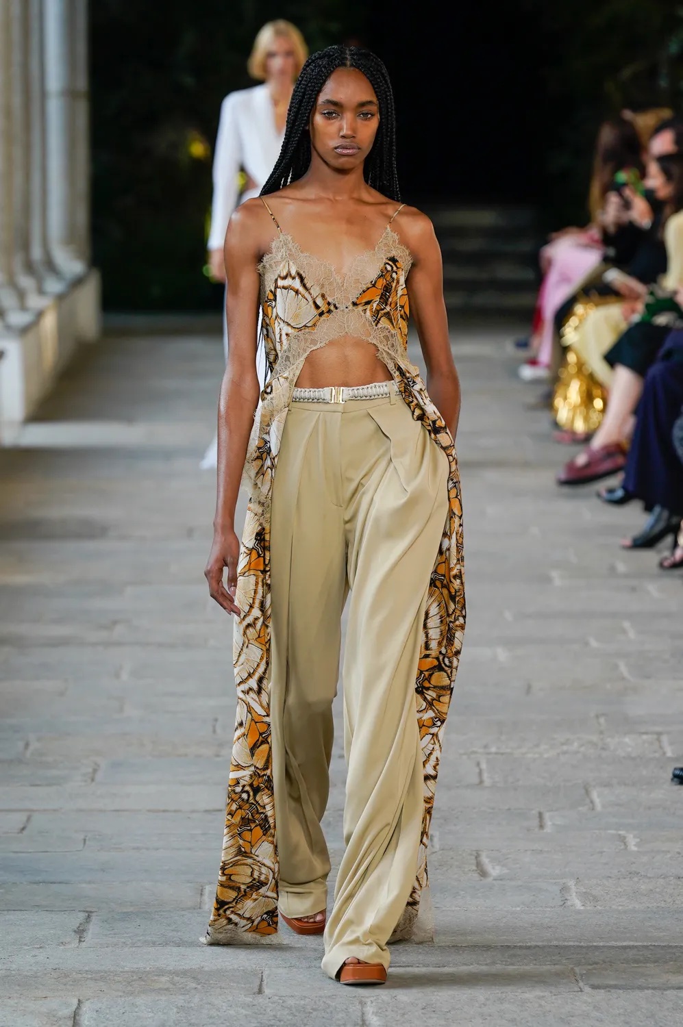 Alberta Ferretti presented gradients of natural shades in her Spring ...
