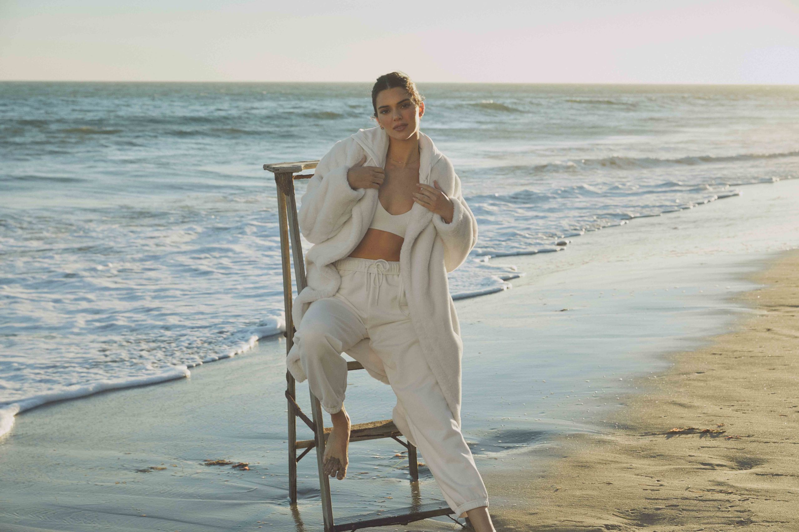 Kendall Jenner Stunts in the Alo's Holiday Jackets and Coats