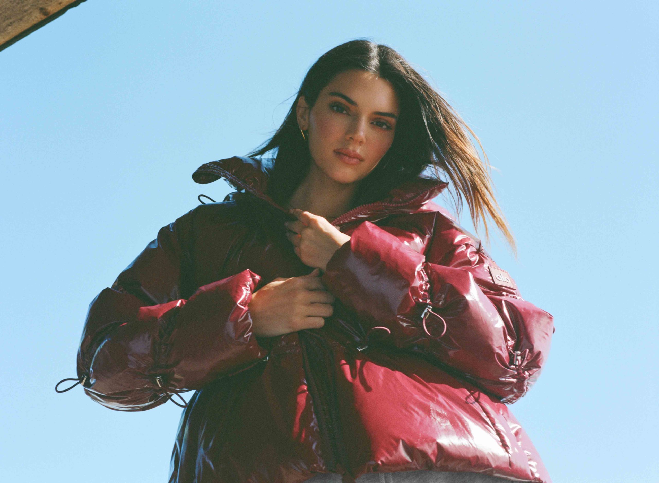 Kendall Jenner Stunts in the Alo's Holiday Jackets and Coats