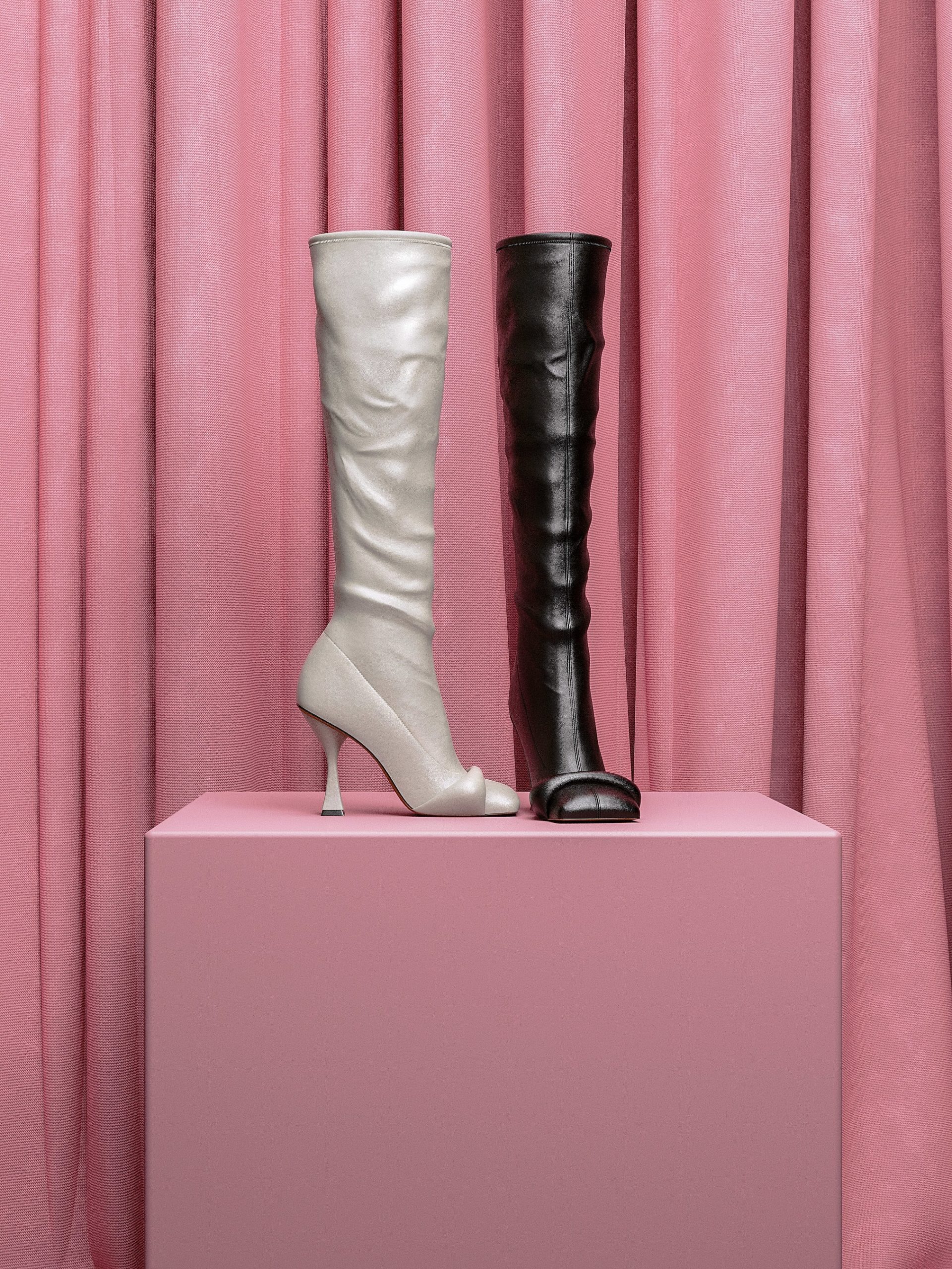  The Zoe boot is available for pre-order in Bone and Black for $659.