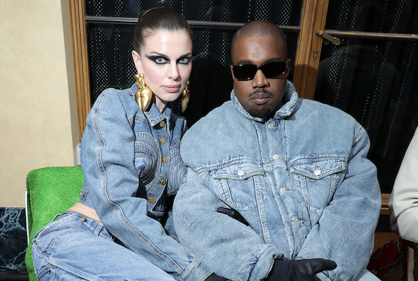 Julia Fox and Ye at the Kenzo show in Paris. Credit: Victor Boyko/GI For Kenzo