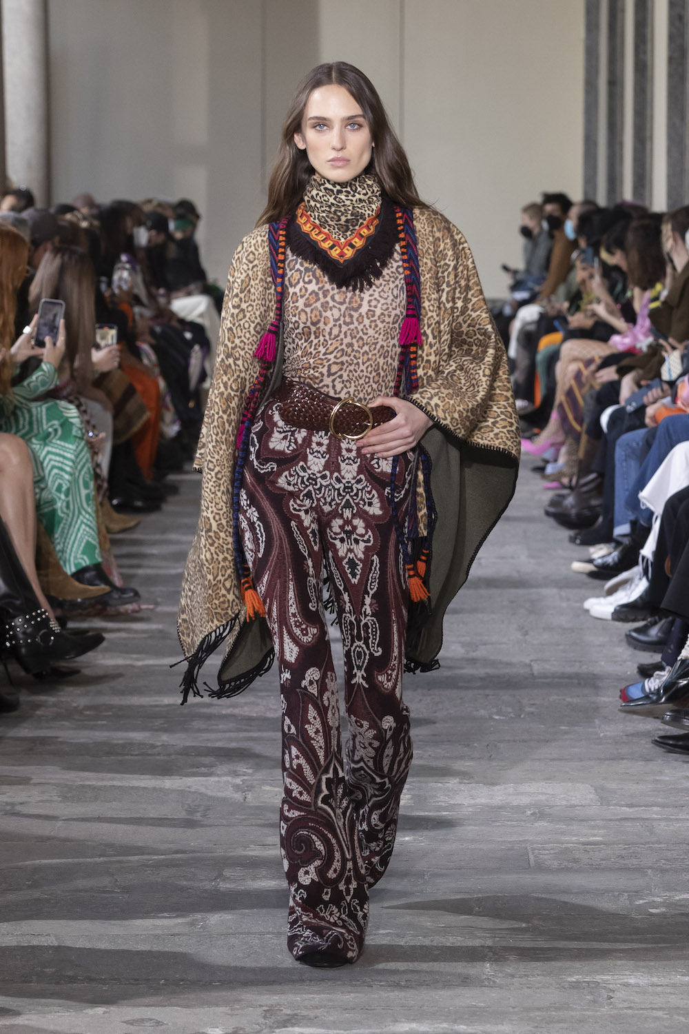     A cashmere look from the Etro Fall/Winter 2022 show.