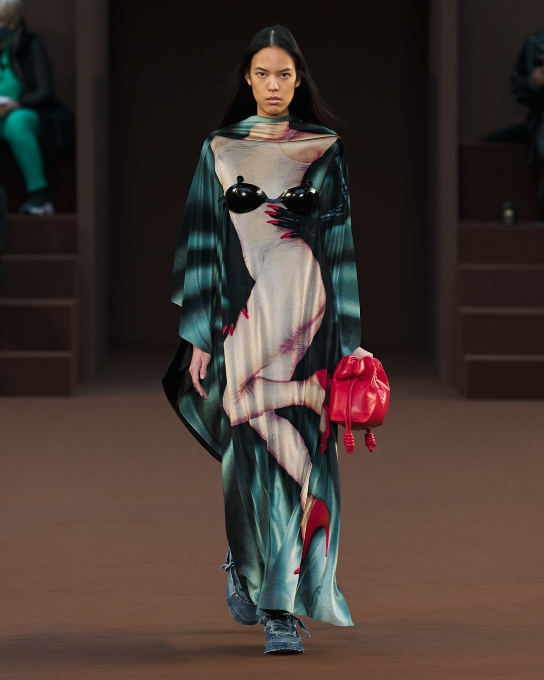  A trompe l’oeil dress with a balloon bra for Loewe FW 22.