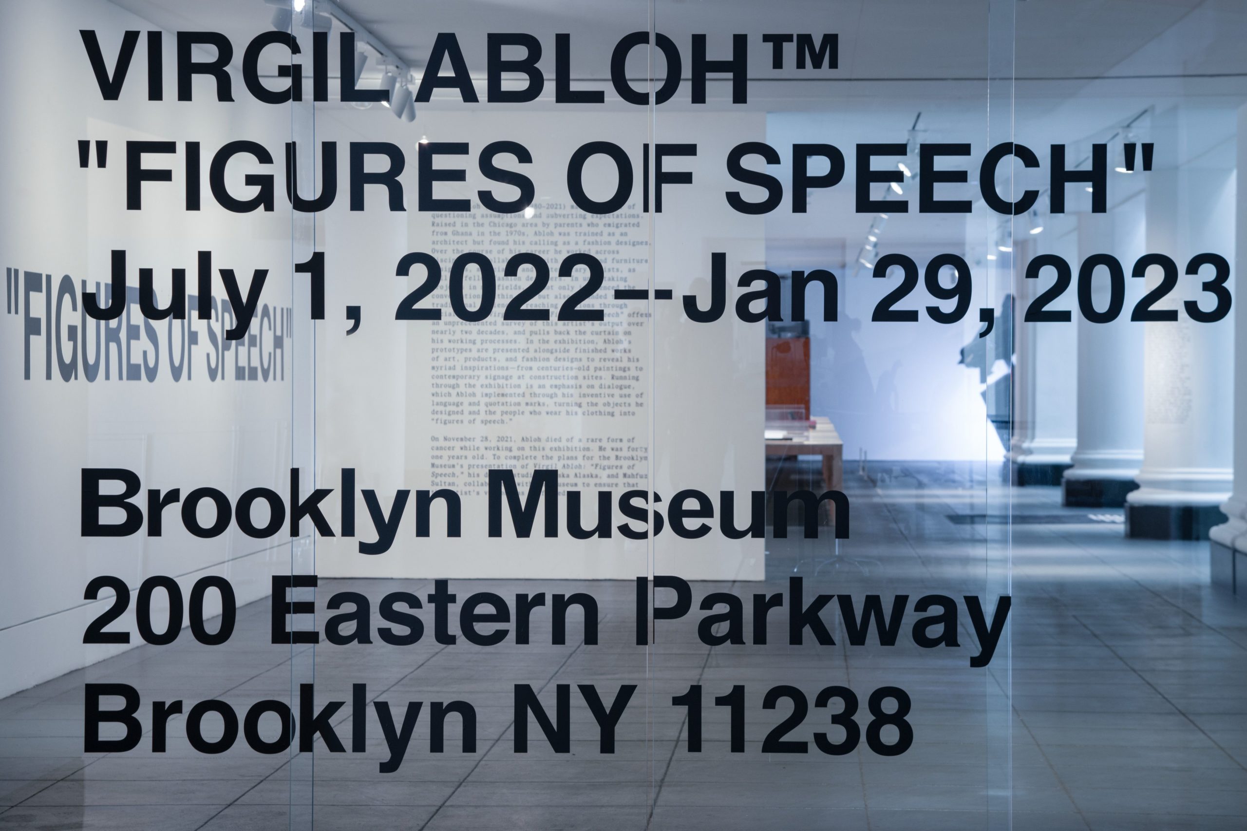 Virgil Abloh's “Figures of Speech”, Honors Journal