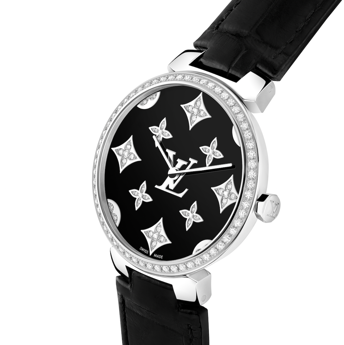 Black Emboss LV Luxury Watch Band