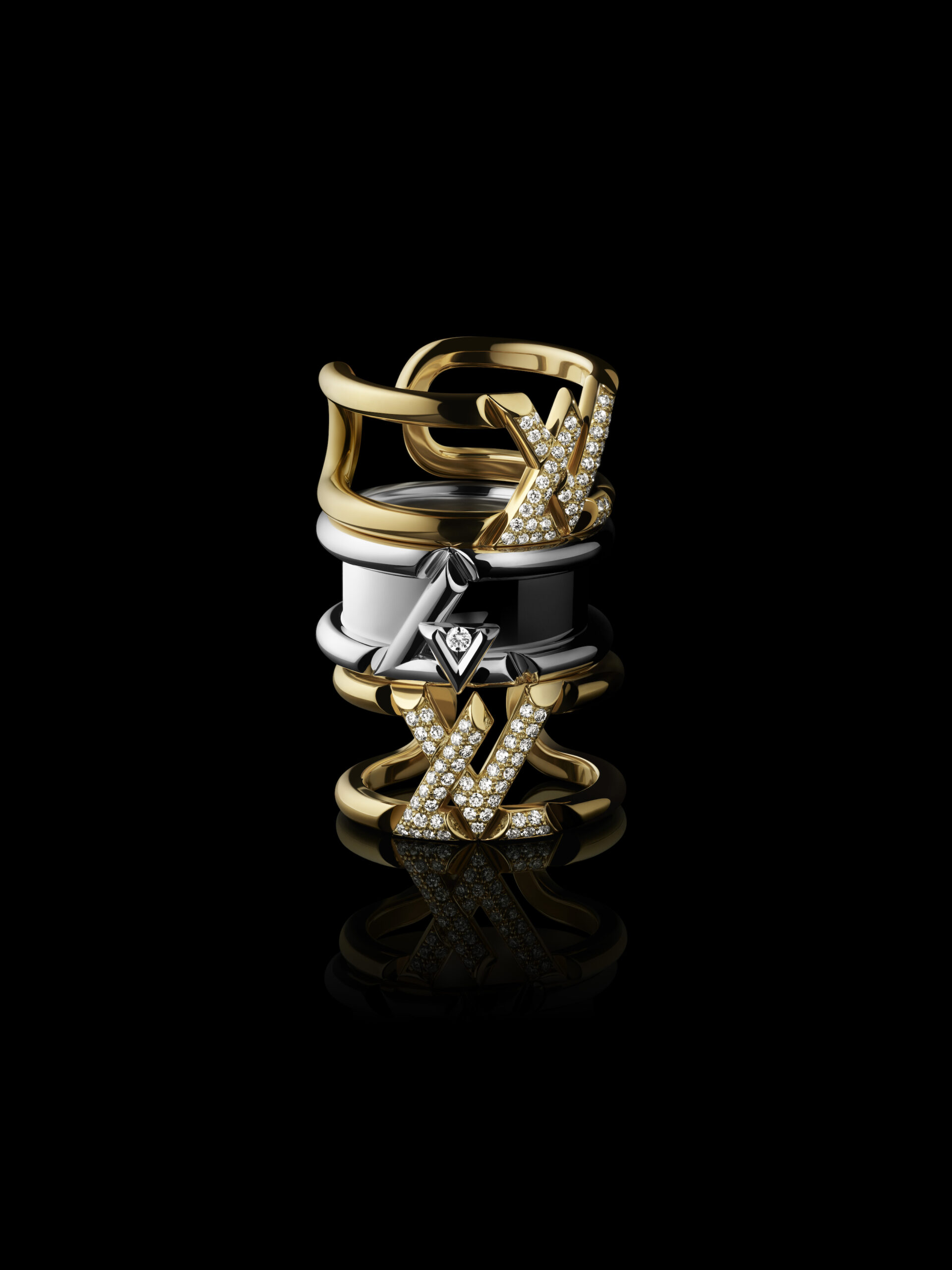 Alicia Vikander & Kid Cudi x Louis Vuitton LV Volt Fine Jewelry 2023