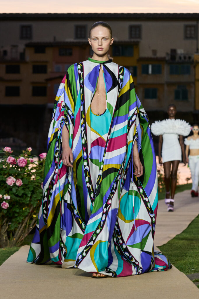 Camille Miceli presents first fashion show for Pucci in Florence