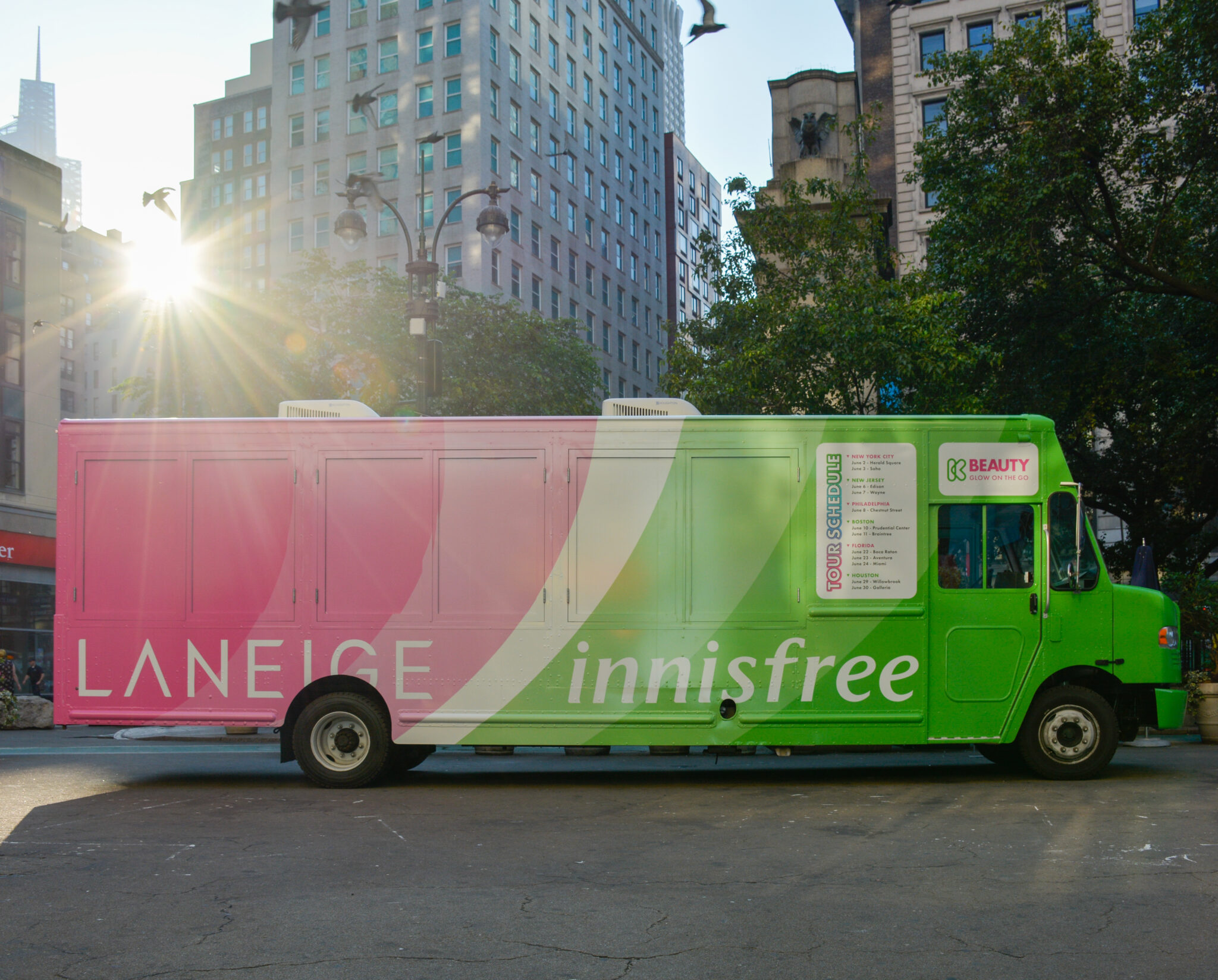 Laneige x innisfree Debut "Glowonthego" Popup Truck Tour V Magazine