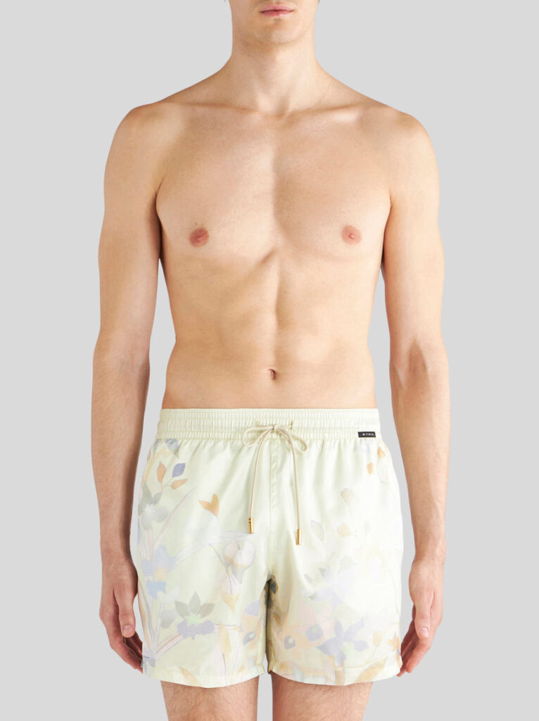 M.A. DRIP SWIM TRUNKS - WHITE