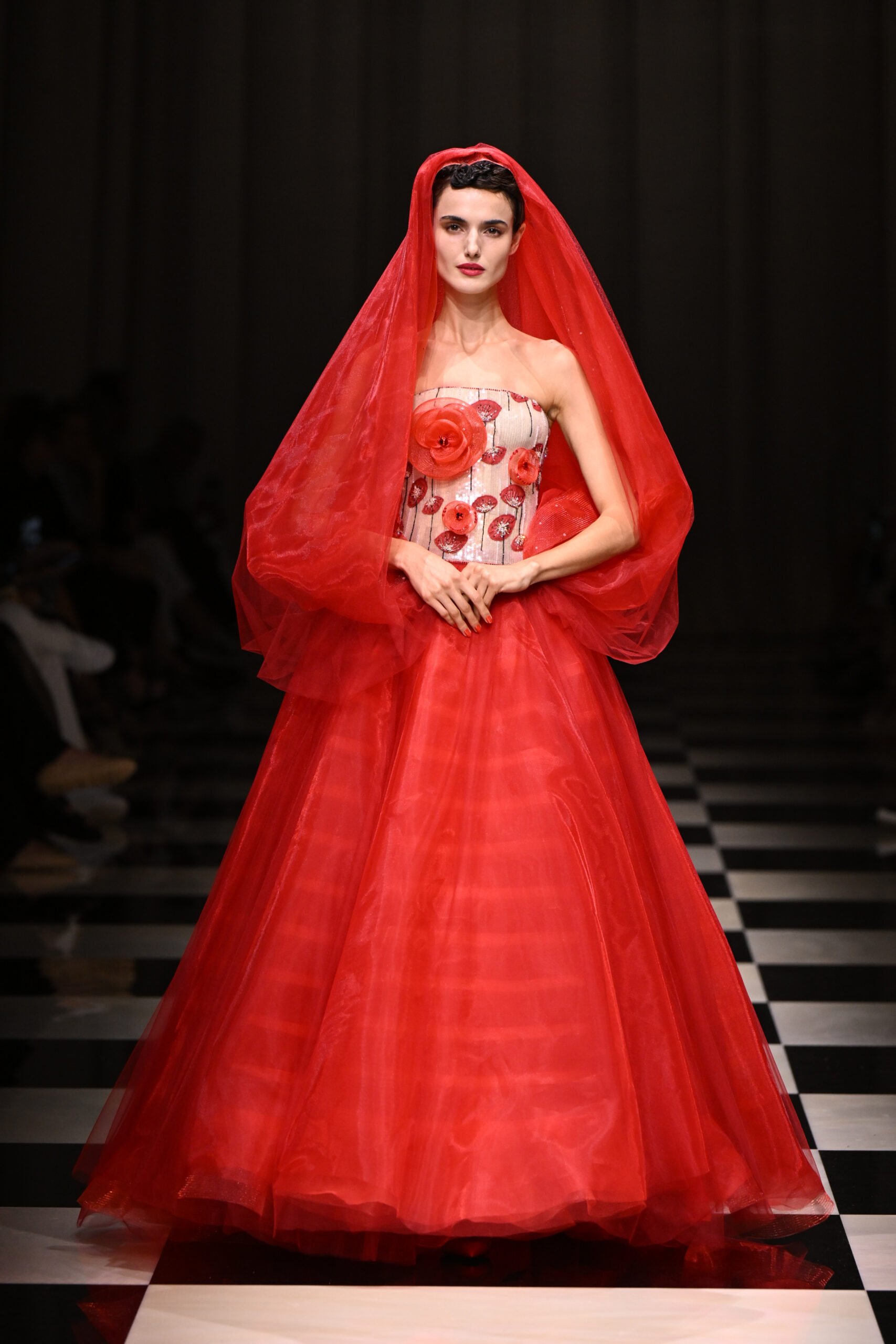 Giorgio Armani Privé Debuts A Garden Of Red Couture Roses For FW23 Haute  Couture Collection - V Magazine