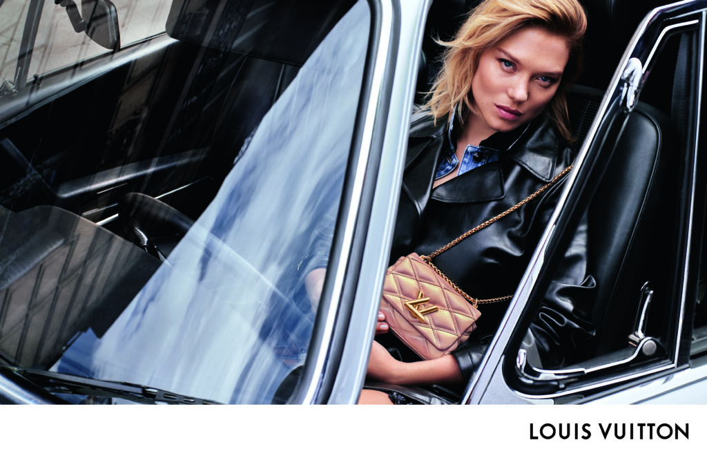 Original Magazine Page Ad Actress Lea Seydoux for Louis Vuitton
