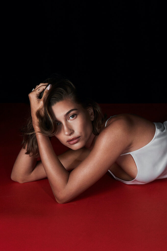 Hailey Bieber and Brandon Flynn Front Calvin Klein's Holiday 2023 Campaign