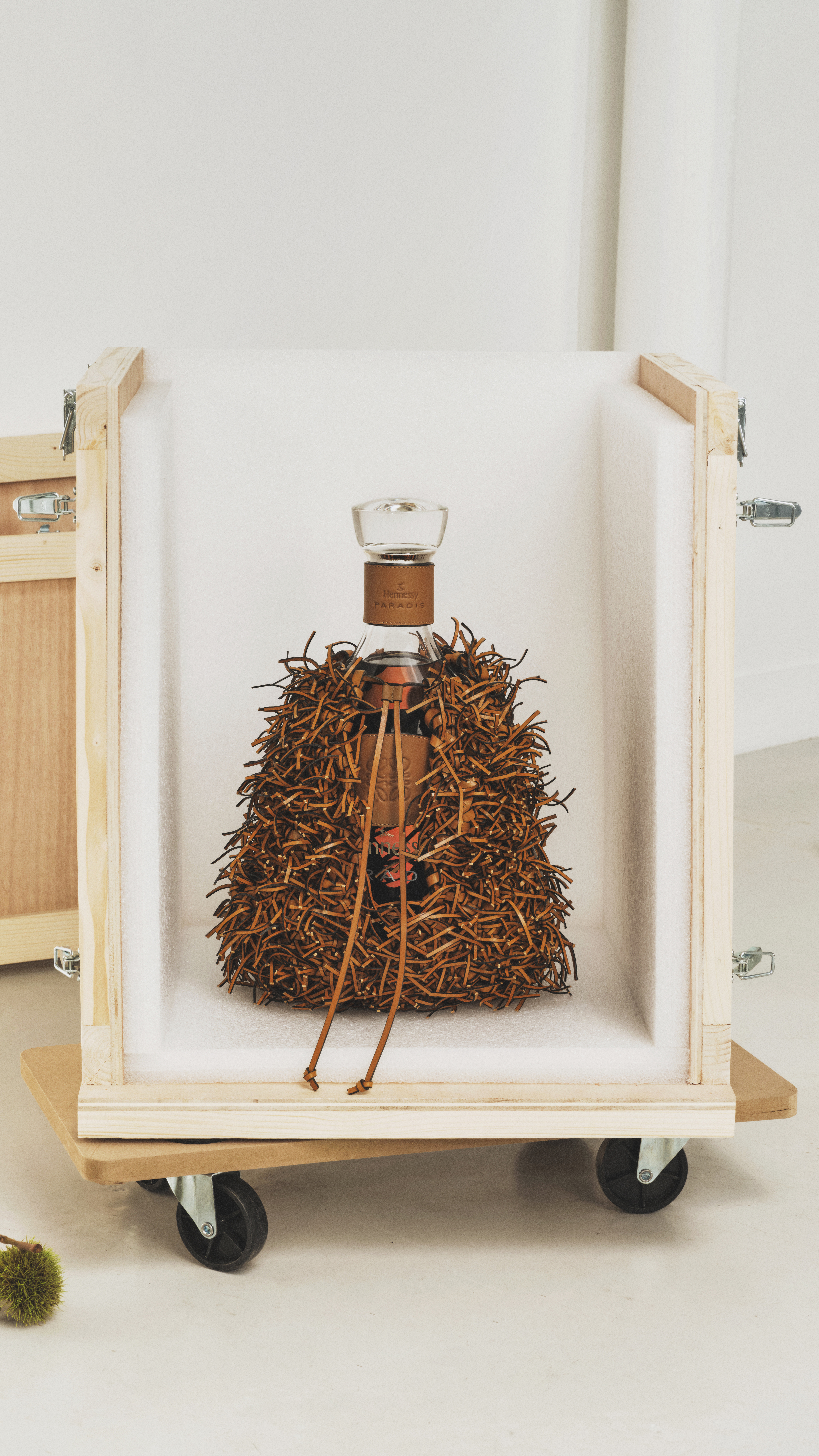Hennessy Paradis x LOEWE: Cognac in a Chestnut Burr 