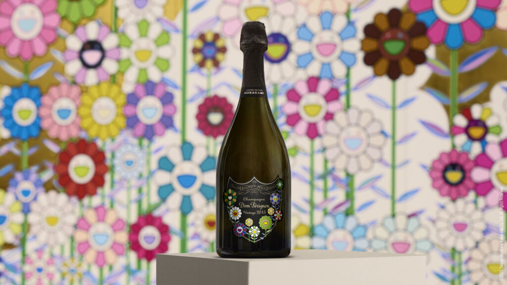村上隆 Flower #3167 Drunk with Champagne Dom Pérignon Blossoms With the Flowers of Murakami's Latest Work