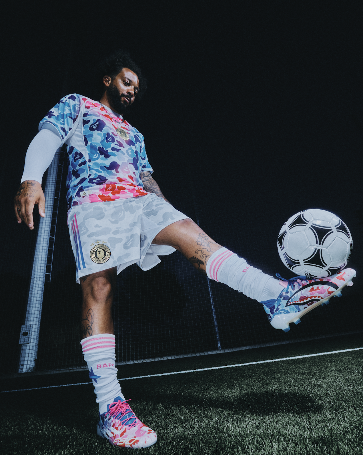 Camouflage and Charisma Pervade adidas x BAPE Soccer Collection